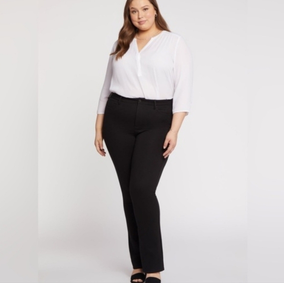 RAFAELLA Women's Black Pants Size 16 Rise 11" in Slimming Pockets Classic Fit - Picture 1 of 9